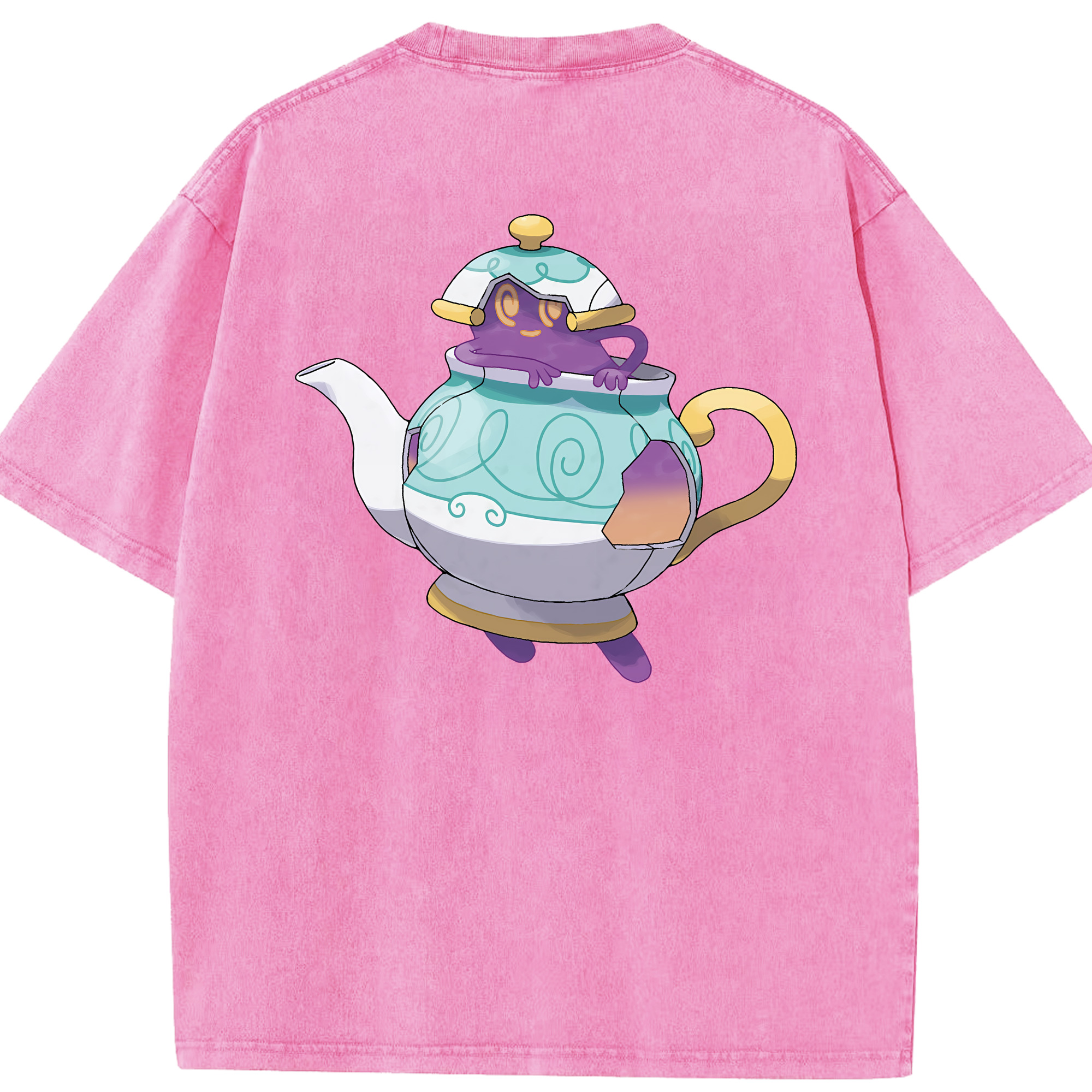 （画像用） ポケットモンスター Pokémon 綿100% ヴィンテージ風 半袖Tシャツ（背面プリント）